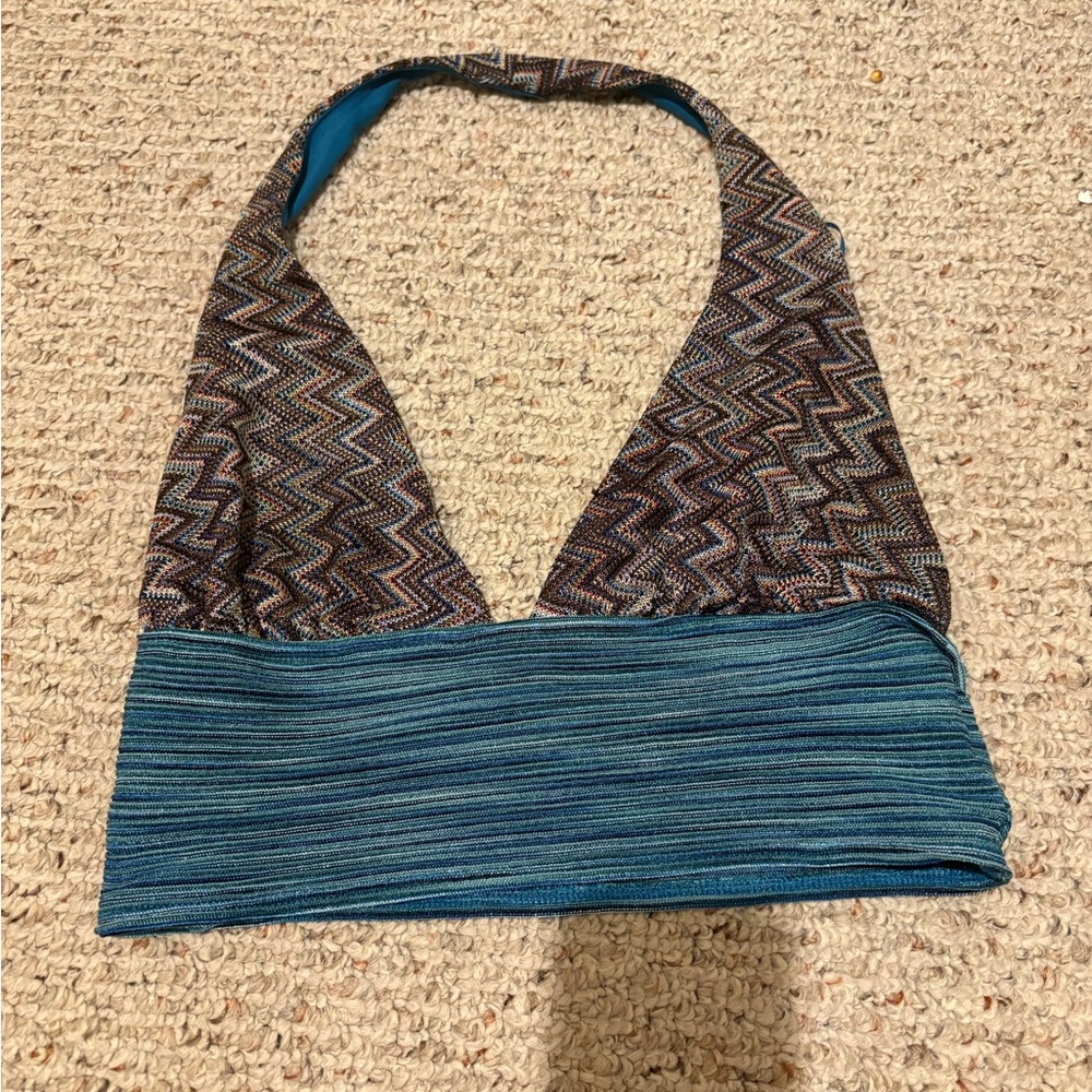 Silence and noise halter top